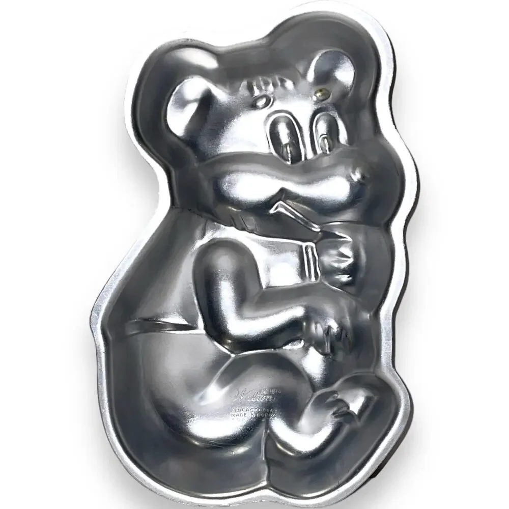 Vintage Wilton 1976 Teddy Bear Honey Bear Metal Cake Pan Baking Mold 508-477